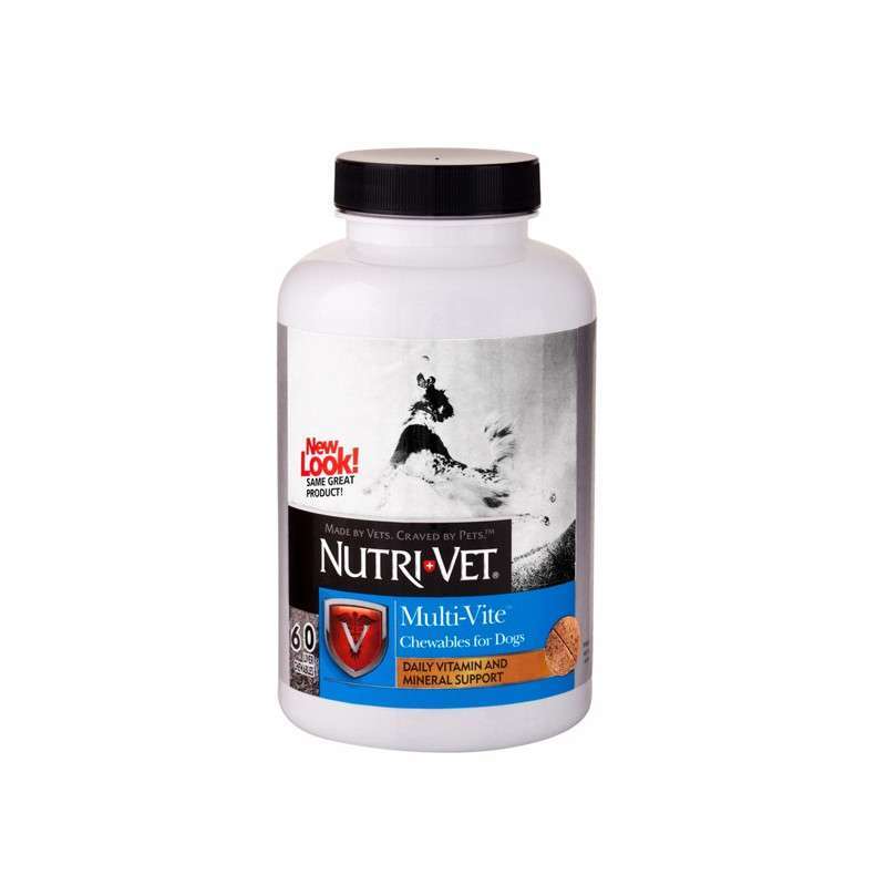 Nutri-Vet (Нутри-Вет) Multi-Vite - Комплекс витаминов и минералов в таблетках для собак (60 шт.) в E-ZOO