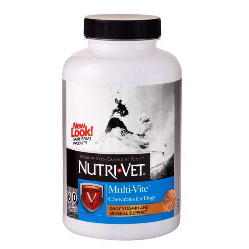 Nutri-Vet (Нутрі-Вет) Multi-Vite - Комплекс вітамінів і мінералів в таблетках для собак (60 шт.) в E-ZOO