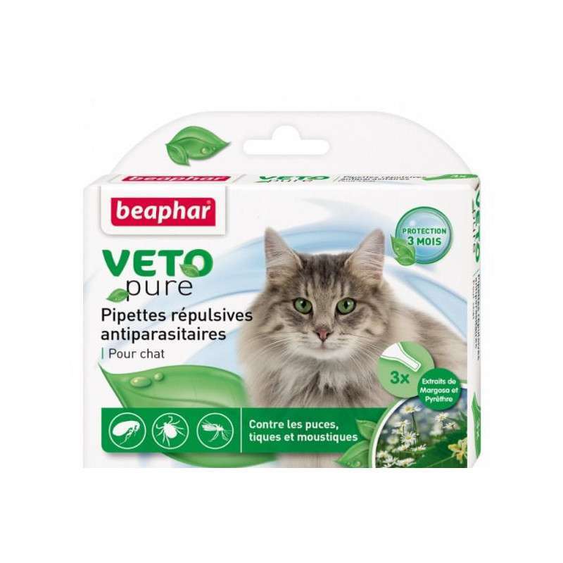 Beaphar (Беафар) Bio Spot On Cat - Натуральные противопаразитарные капли для кошек (3х1 мл) в E-ZOO