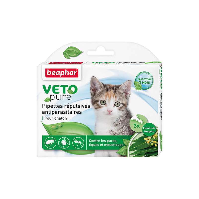 Beaphar (Беафар) Bio Spot On Kitten - Натуральные противопаразитарные капли для котят (3х1 мл) в E-ZOO