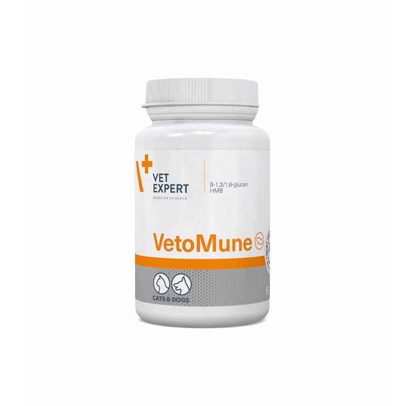 VetExpert (ВетЭксперт) VetoMune - Пищевая добавка для поддержания иммунитета у кошек и собак (60 шт./уп.) в E-ZOO