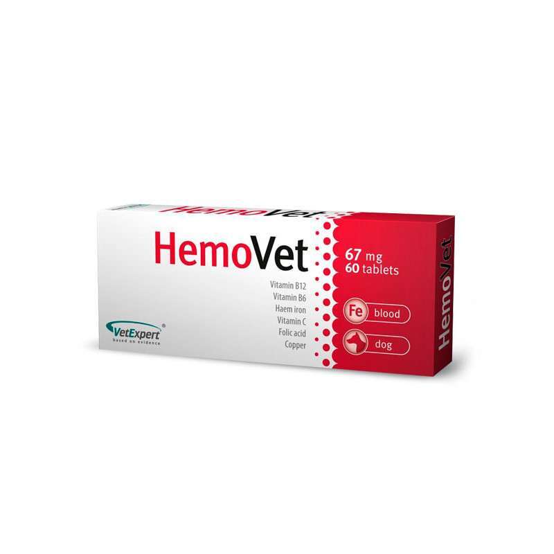 VetExpert (ВетЕксперт) HemoVet - Вітамінно-мінеральний препарат проти анемії для собак (60 шт./уп) в E-ZOO