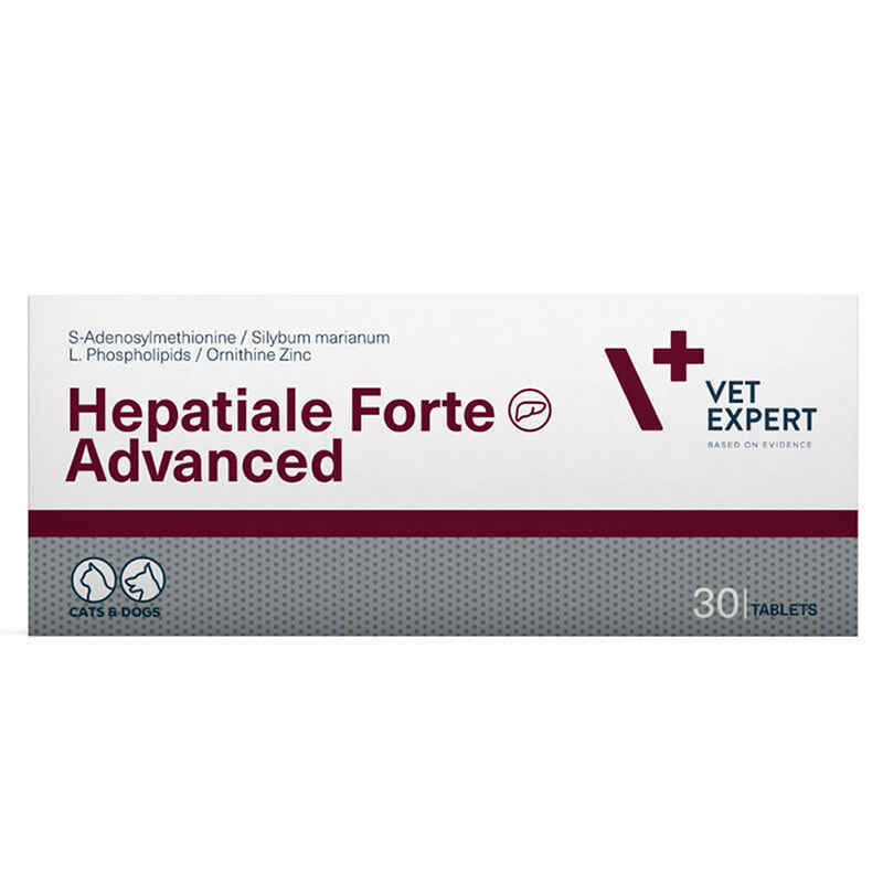 VetExpert (ВетЕксперт) Hepatiale Forte Advanced - Харчова добавка для підтримки функцій печінки собак і котів (30 шт./уп.) в E-ZOO