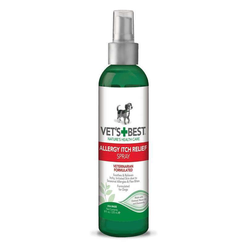 VET`S BEST (Ветс Бест) Allergy Itch Relief Spray - Спрей для собак при аллергии, для чувствительной кожи (236 мл) в E-ZOO