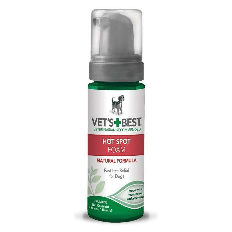 VET`S BEST (Ветс Бест) Hot Spot Foam - Моющая пена для устранения раздражений, воспалений и зуда у собак (118 мл) в E-ZOO