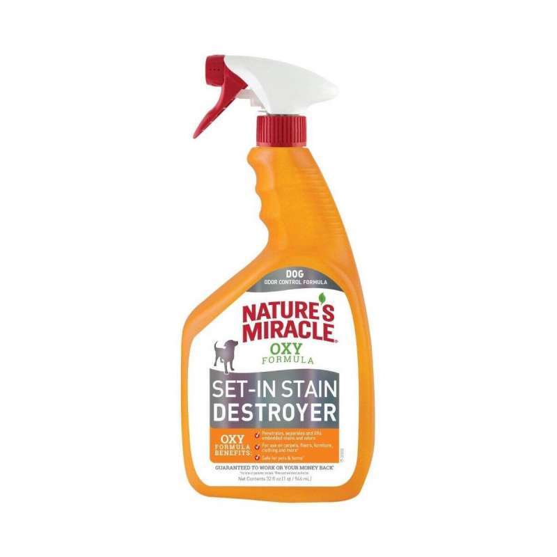 Nature's Miracle (Нейчерс Міракл) Set-In Stain Destroyer Oxy Formula - Винищувач плям та запахів "Оранж-Оксі" для собак (946 мл) в E-ZOO