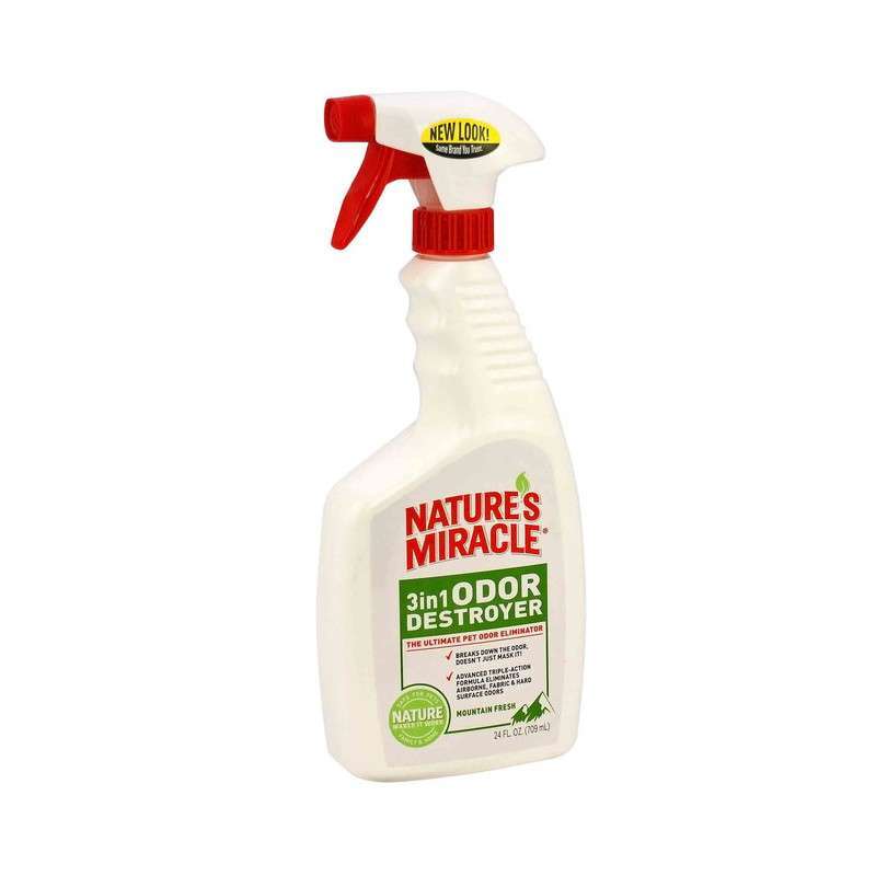 Nature's Miracle (Нейчерс Міракл) 3in1 Odor Destroyer - Засіб для видалення запахів тварин (з ароматом гірської свіжості) (709 мл) в E-ZOO