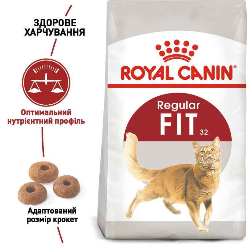 Royal Canin (Роял Канін) Fit 32 - Сухий корм з птицею для гуляючих на вулиці котів (400 г) в E-ZOO
