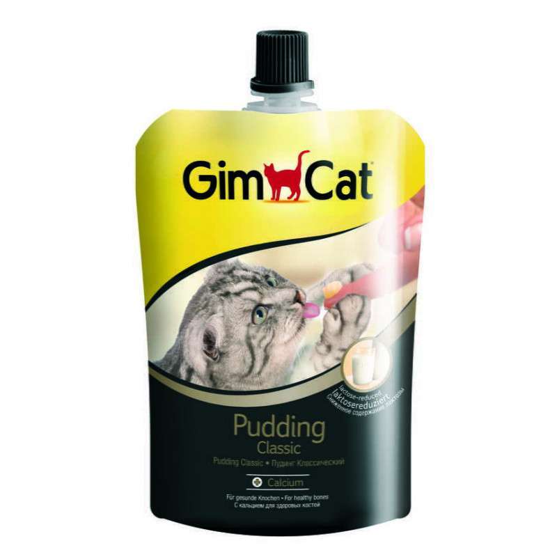 GimСat (ДжимКэт) Pudding - Лакомство - пудинг со сниженным содержанием лактозы для кошек (150 г) в E-ZOO