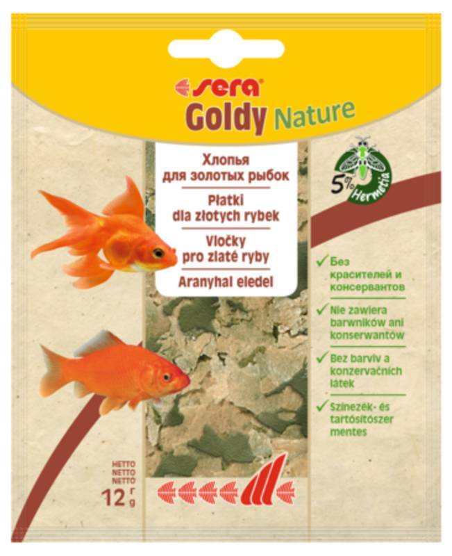 Sera (Сера) Goldy Nature - Корм для золотых рыбок в хлопьях (12 г) в E-ZOO
