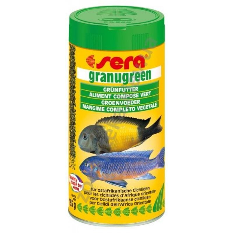 Sera (Сера) Granugreen Nature - Корм для рослиноїдних цихлід гранули (20 г) в E-ZOO