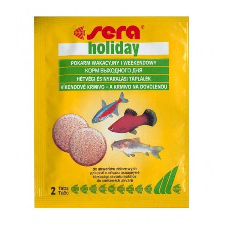 Sera (Сера) Holiday - Корм вихідного дня для риб таблетки (2 шт./уп.) в E-ZOO