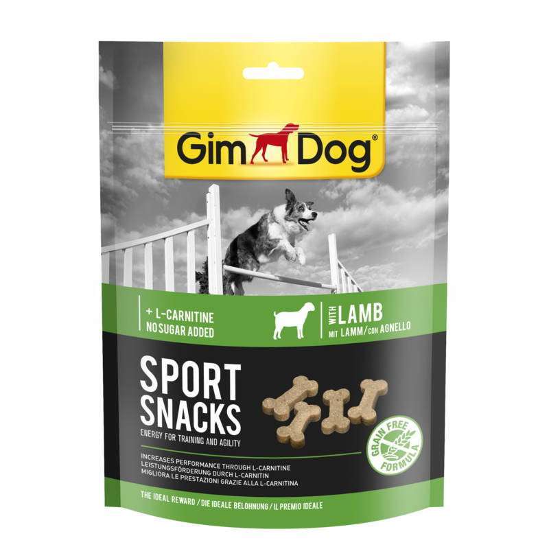 GimDog (ДжимДог) Sport snacks - Ласощі для дресирування м'ясом ягняти і L-карнитином для собак (60 г) в E-ZOO