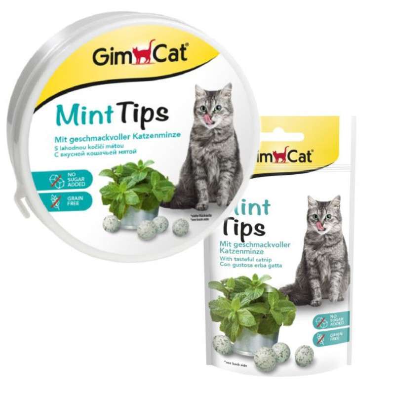 GimСat (ДжимКет) Cat-Mintips - Вітамінізований смаколик з котячою м'ятою для котів (40 г) в E-ZOO