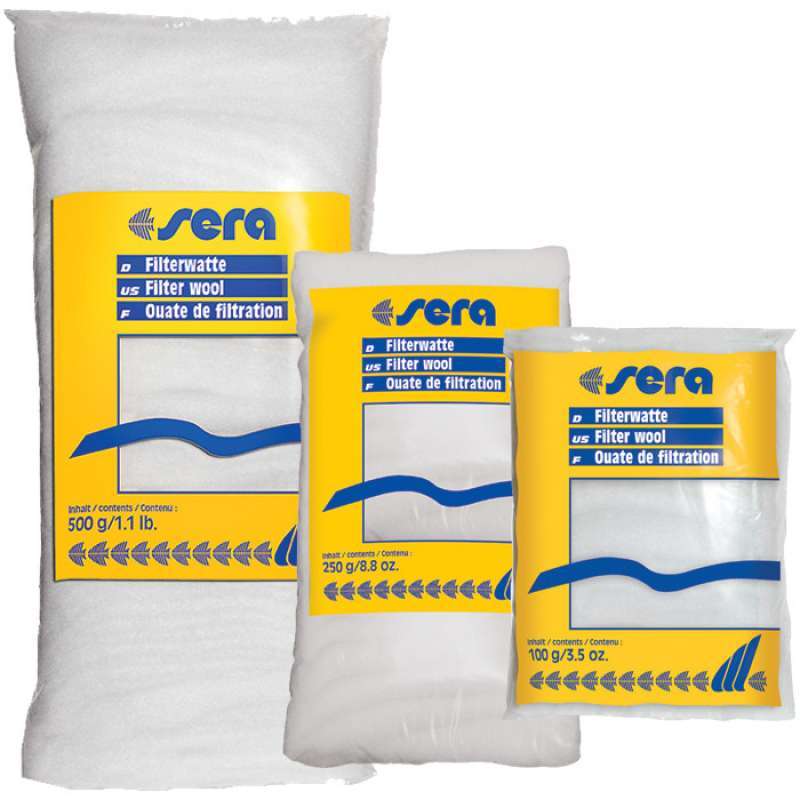 Sera (Сера) Filter Wool - Вата для фильтров очищения воды (500 г) в E-ZOO
