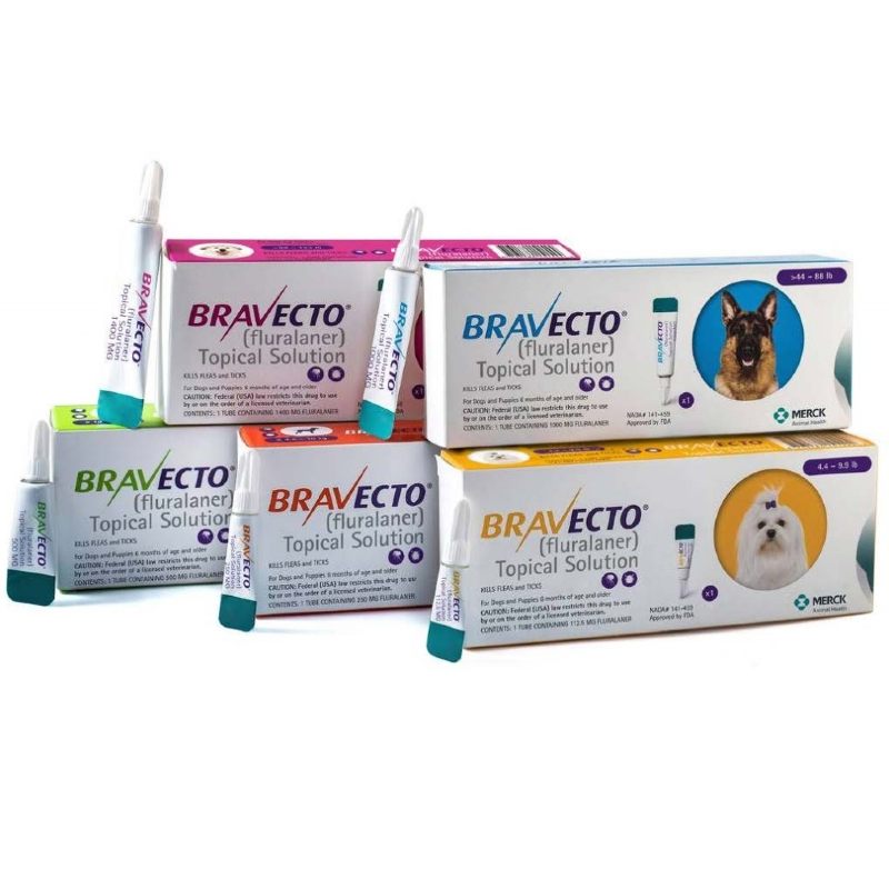 Bravecto Spot-On (Бравекто Спот-Он) by MSD Animal Health - Противопаразитарные капли от блох и клещей для собак (1 пипетка) (40-56 кг) в E-ZOO