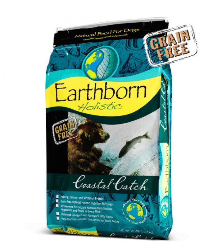 Earthborn Holistic (Эрсборн Холистик) Dog Coastal Catch - Сухой беззерновой корм с мясом белой рыбы для собак с чувствительным пищеварением (12 кг) в E-ZOO