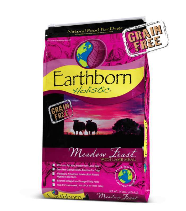 Earthborn Holistic (Ерсборн Холістік) Dog Meadow Feast with Lamb Meal - Сухий корм з м'ясом ягняти для собак на всіх стадіях життя з чутливим травленням (12 кг) в E-ZOO