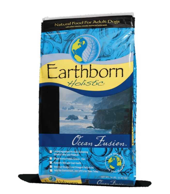 Earthborn Holistic (Эрсборн Холистик) Dog Ocean Fusion - Сухой корм с мясом белой рыбы для взрослых собак всех пород (2,5 кг) в E-ZOO