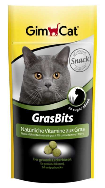 GimСat (ДжимКет) GrasBits - Витамінізований смаколик з травою для котів (40 г) в E-ZOO