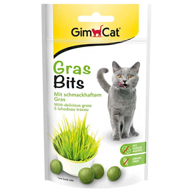 GimСat (ДжимКет) GrasBits - Вітамінізований смаколик з травою для котів (40 г) в E-ZOO