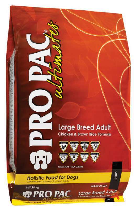 PRO PAC (Про Пак) DOG Ultimate Large Breed Adult Chicken & Brown Rice Formula - Сухой корм с курицей и рисом для собак крупных пород (20 кг) в E-ZOO