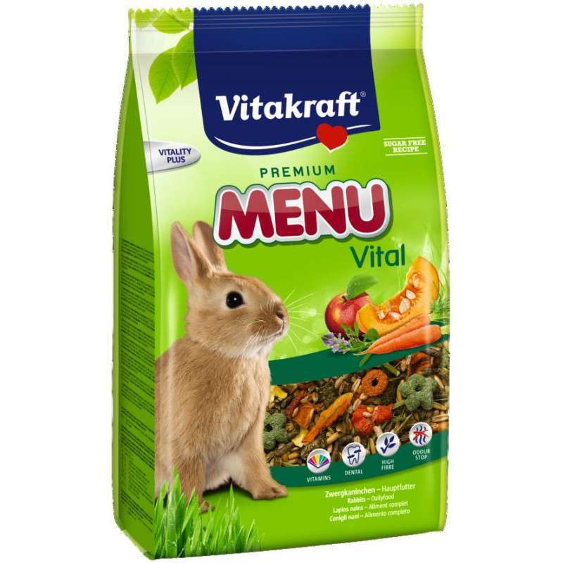 Vitakraft (Вітакрафт) Premium Menu Vital - Корм преміальний для кроликів (3 кг) в E-ZOO