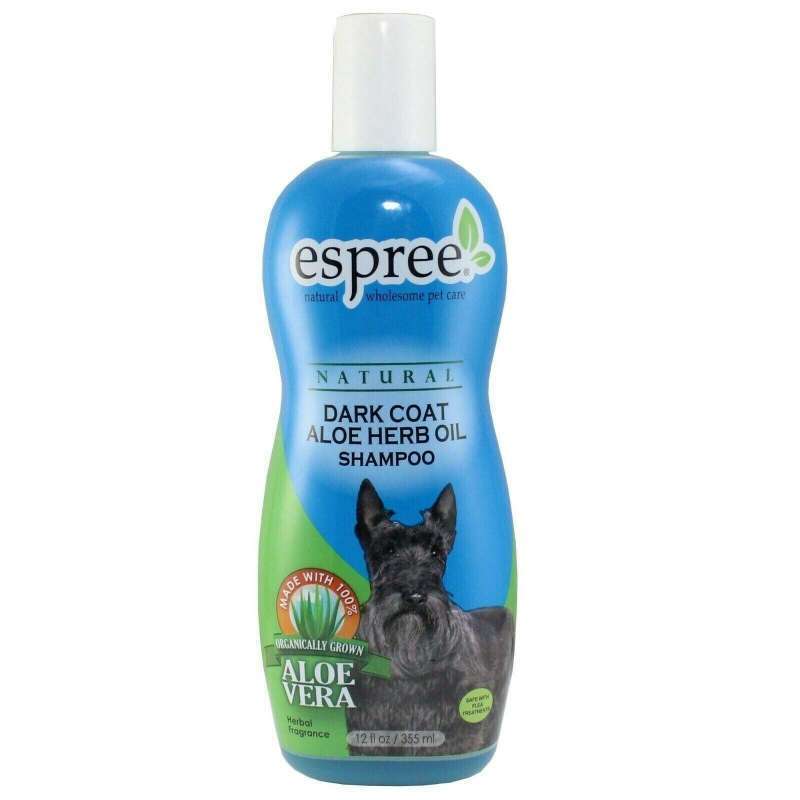Espree (Эспри) Dark Coat Aloe Herb Oil Shampoo - Шампунь с маслом алоэ вера «Тёмный окрас» для собак с темной шерстью (591 мл) в E-ZOO