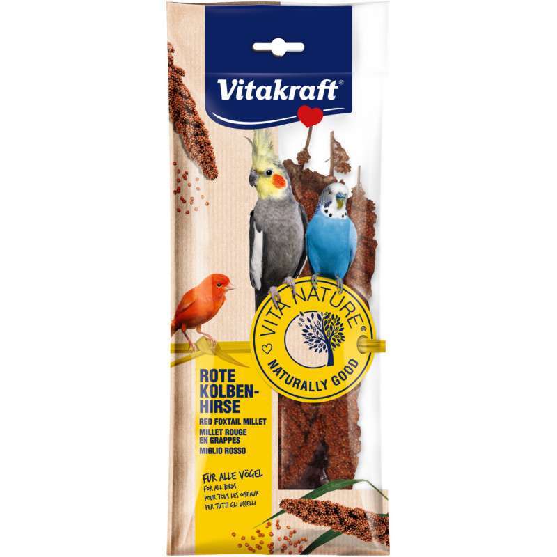 Vitakraft (Вітакрафт) Red Foxtail Millet - Ласощі для птахів (чумиза) (80 г) в E-ZOO