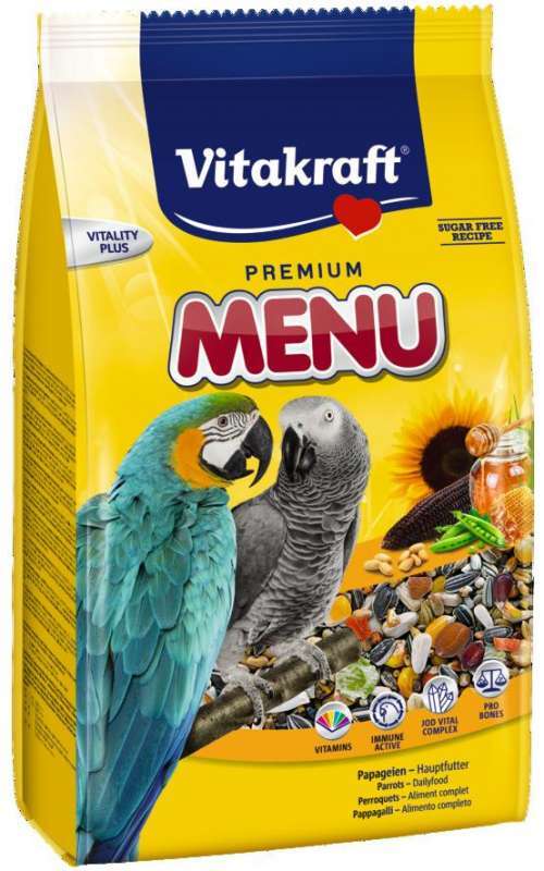 Vitakraft (Вітакрафт) Ara Menu - Корм для великих папуг (1 кг) в E-ZOO