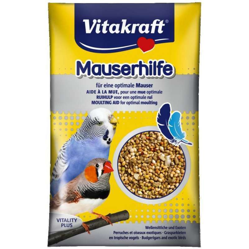 Vitakraft (Вітакрафт) Mauserhilfe - Вітамінна добавка в період линьки для екзотичних папуг (20 г) в E-ZOO
