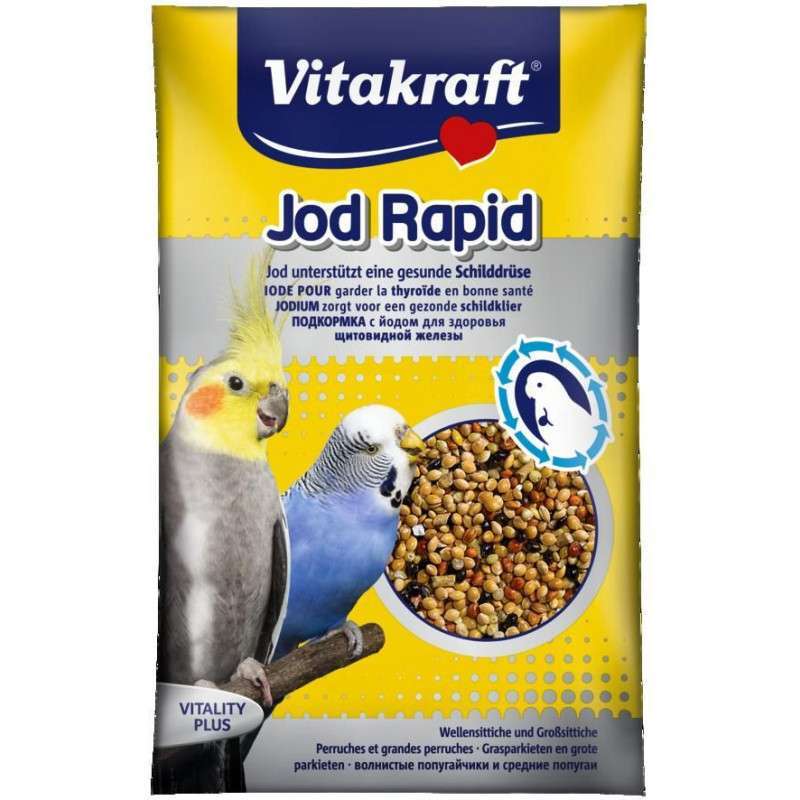 Vitakraft (Вітакрафт) Jod Rapid - Вітамінна добавка для хвилястих папуг з йодом (20 г) в E-ZOO