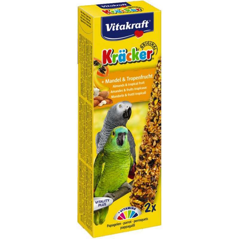 Vitakraft (Витакрафт) Kracker Original Large Parrots - Крекер с мёдом и тропическими фруктами для крупных попугаев (2 шт./уп.) в E-ZOO