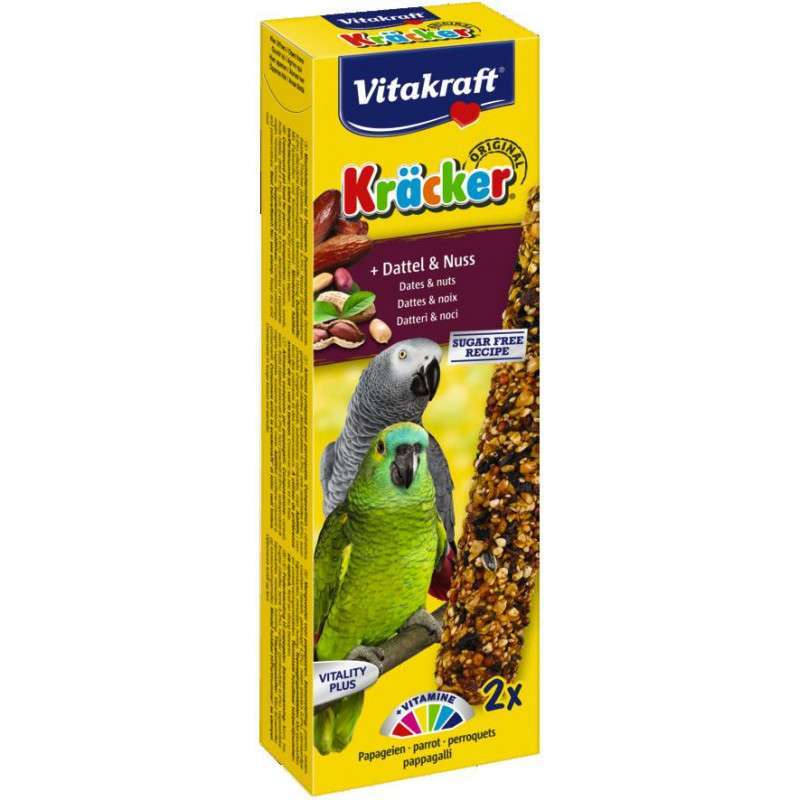 Vitakraft (Витакрафт) Kracker Original Dates & Nuts - Крекер с финиками и орехами для попугаев (2 шт./уп.) в E-ZOO