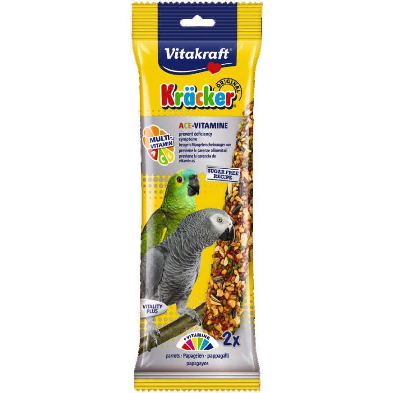 Vitakraft (Витакрафт) Kracker Original Multi-Vitamin - Крекер мультивитаминный для попугаев (2 шт./уп.) в E-ZOO