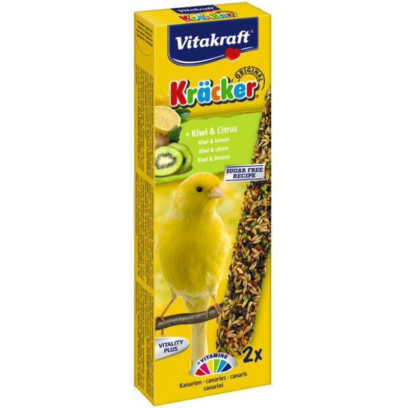 Vitakraft (Витакрафт) Kracker Original Kiwi&Citrus - Крекер с киви и цитрусами для канареек (2 шт./уп.) в E-ZOO