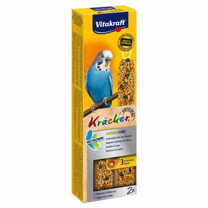 Vitakraft (Витакрафт) Kracker Original Feather Care - Крекер для волнистых попугаев в период линьки (2 шт./уп.) в E-ZOO