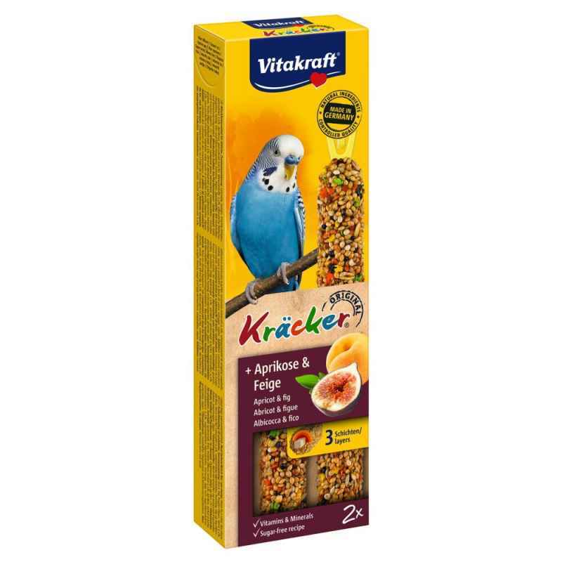 Vitakraft (Витакрафт) Kracker Original Apricot&Fig - Крекер для волнистых попугаев с курагой и инжиром (2 шт./уп.) в E-ZOO