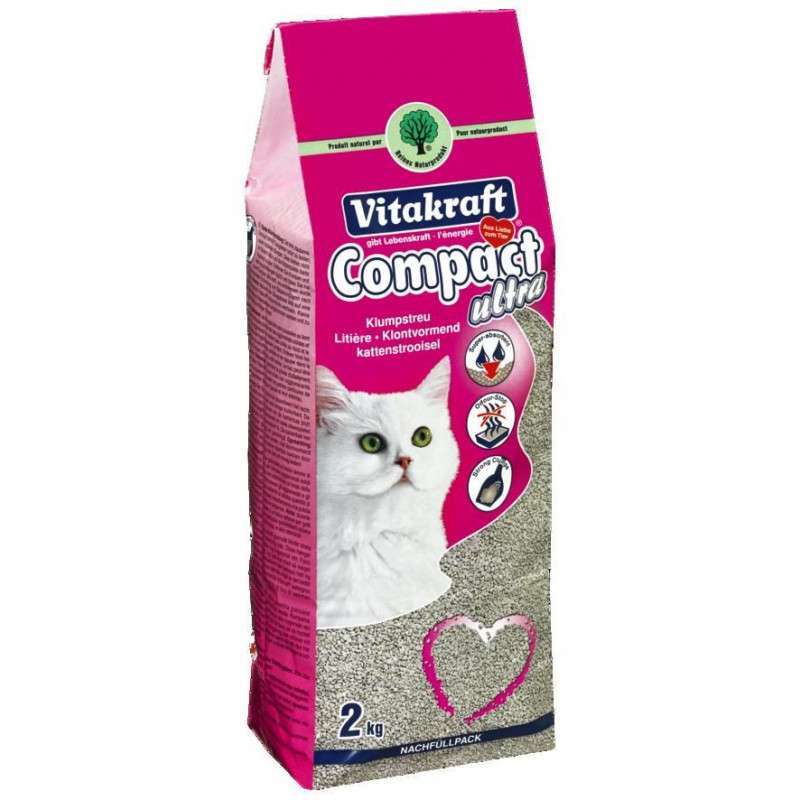 Vitakraft (Витакрафт) Compact Ultra Classic - Наполнитель кошачий для туалета (2 кг) в E-ZOO