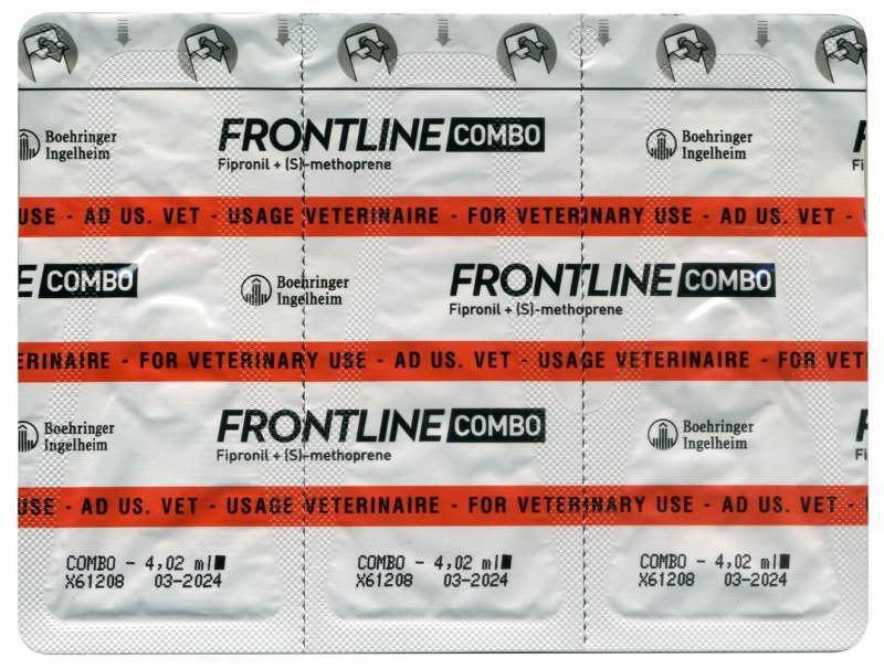Frontline Combo (Фронтлайн Комбо) by Boehringer Ingelheim - Противопаразитарные капли от блох и клещей для собак (40-60 кг New!) в E-ZOO