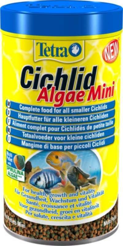 Tetra (Тетра) Cichlid Algae Mini - Корм для маленьких цихлід (500 мл) в E-ZOO