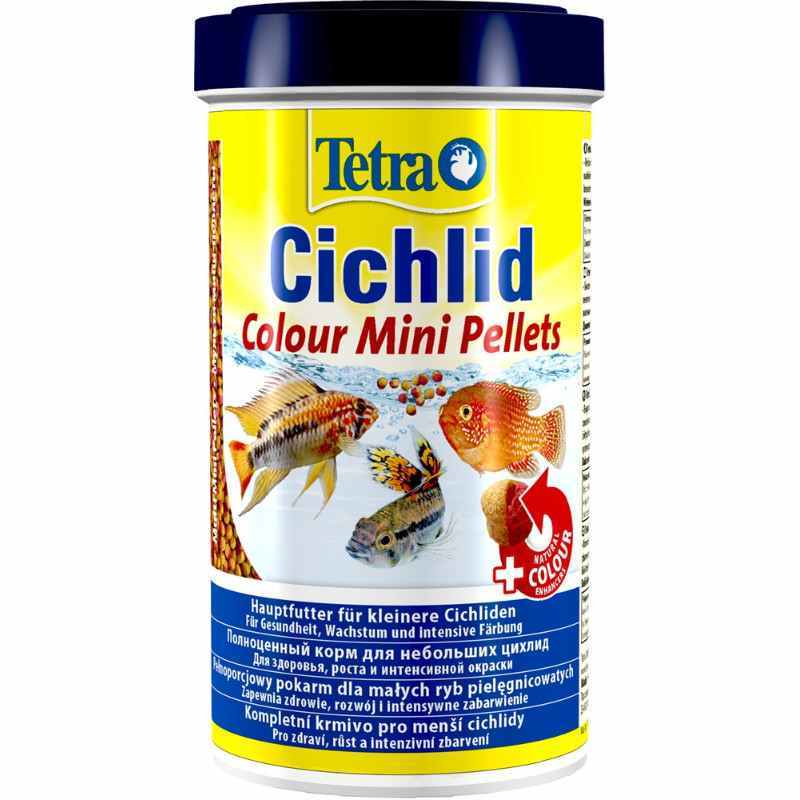 Tetra (Тетра) Cichlid Color Mini - Корм для улучшения окраса небольших цихлид (500 мл) в E-ZOO