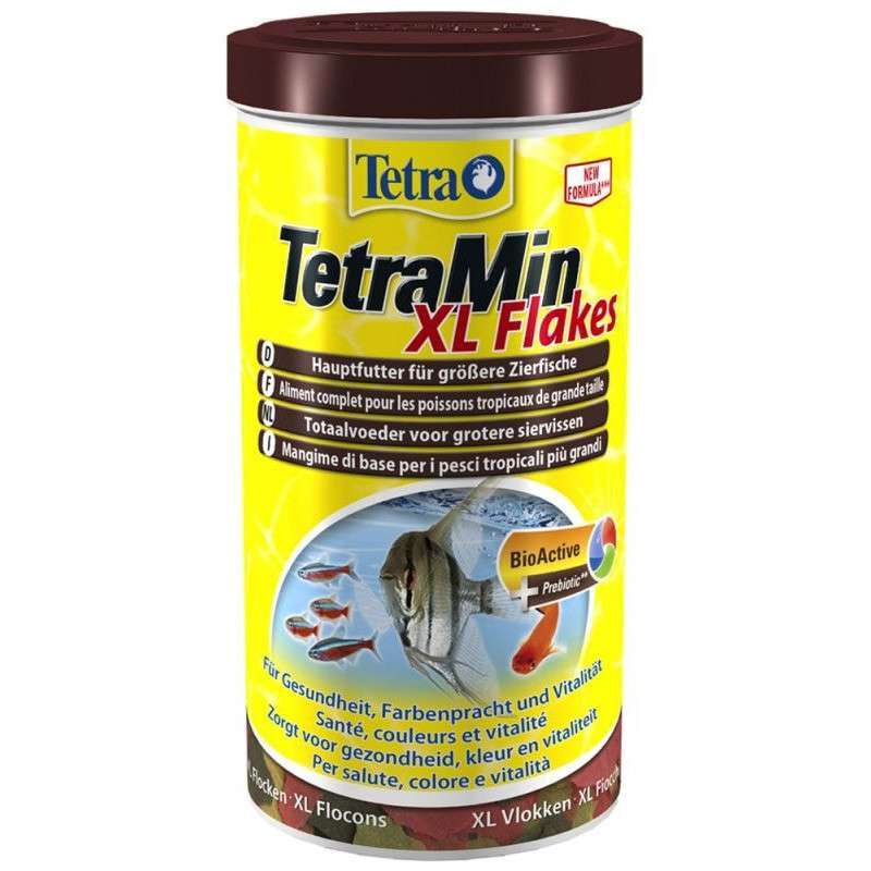 Tetra (Тетра) TetraMin XL Flakes - Корм для для крупных декоративных рыб, большие хлопья (10 л) в E-ZOO