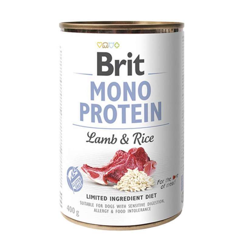 Brit (Бріт) Mono Protein Lamb & Rice - Консерви для собак з ягням та рисом (400 г) в E-ZOO