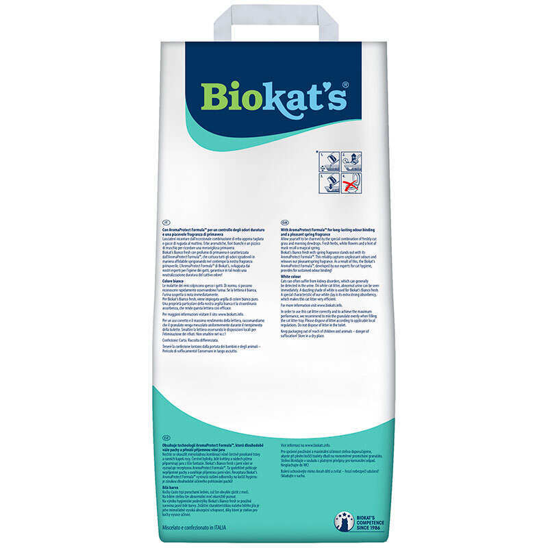 BIOKAT'S (Биокетс) BIANCO FRESH - Наполнитель комкующийся для кошачьего туалета (5 кг) в E-ZOO