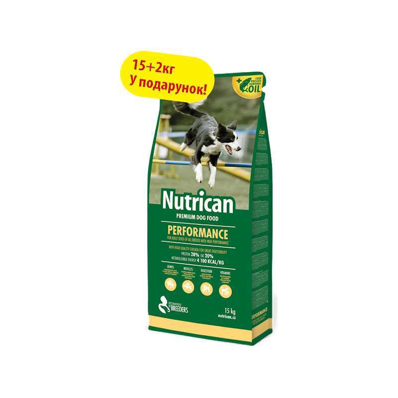 Nutrican (Нутрикан) Performance - Сухой корм для активных собак (15 кг) в E-ZOO