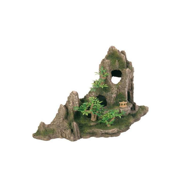 Trixie (Трикси) Скала для декора аквариума с растениями и пещерой (27х13х16,5 см) в E-ZOO