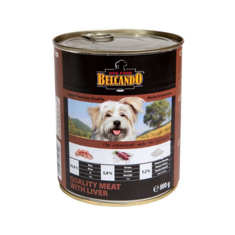 Belcando (Белькандо) Консервированный суперпремиальный корм с отборным мясом и печенью для собак всех возрастов