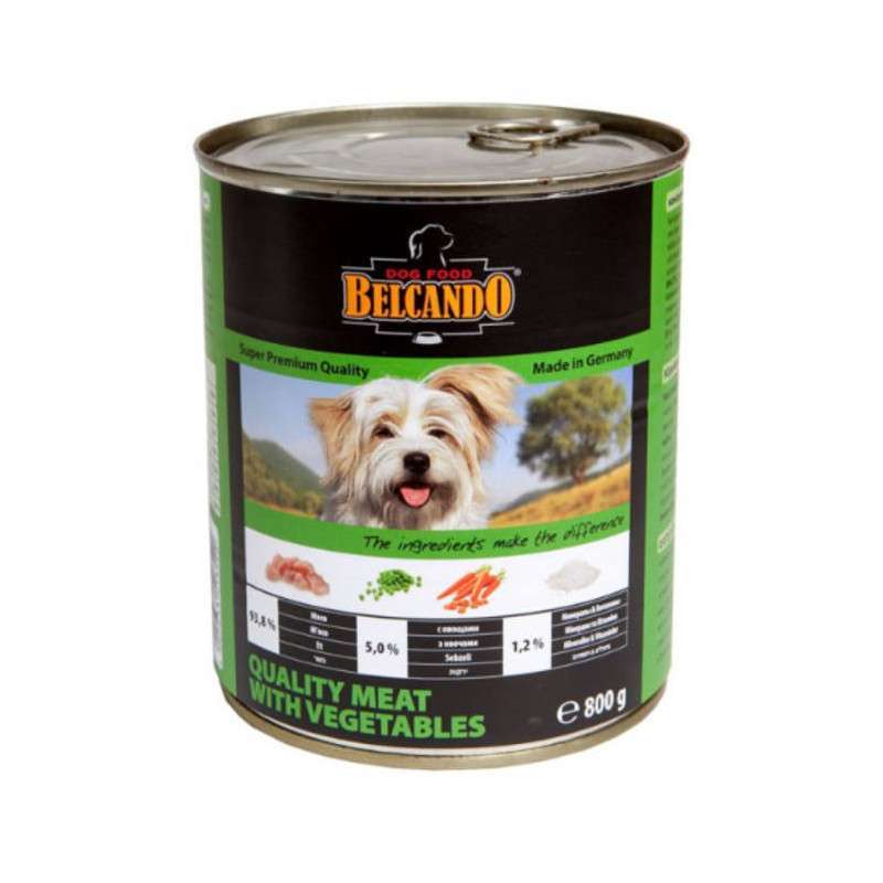 Belcando (Белькандо) Консервированный суперпремиальный корм с отборным мясом и овощами для собак всех возрастов (400 г) в E-ZOO