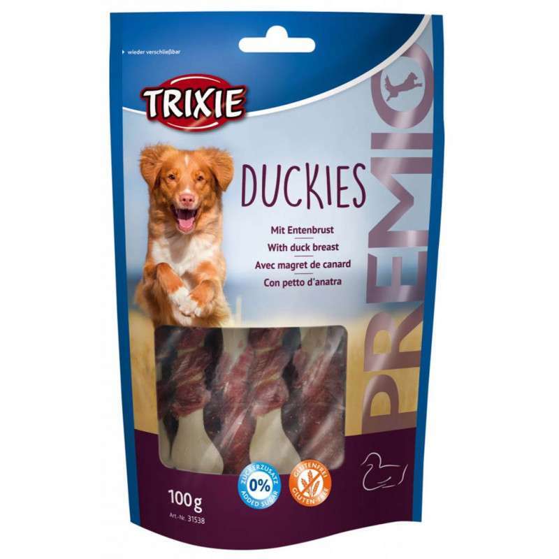 Trixie (Тріксі) PREMIO Duckies - Ласощі кісточки з качкою для собак (100 г) в E-ZOO